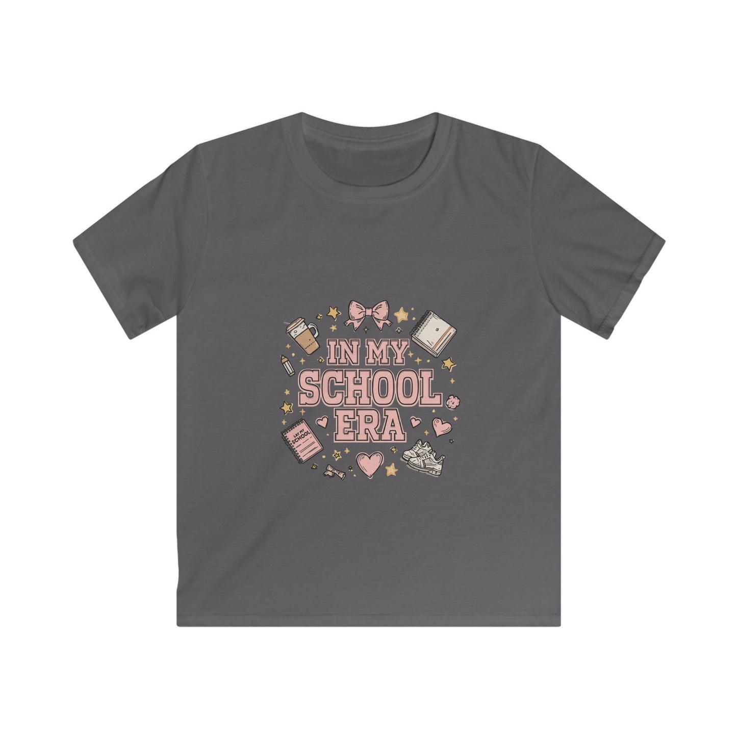 Kids Tee — "In My School Era" Cute Back-to-School Graphic Shirt