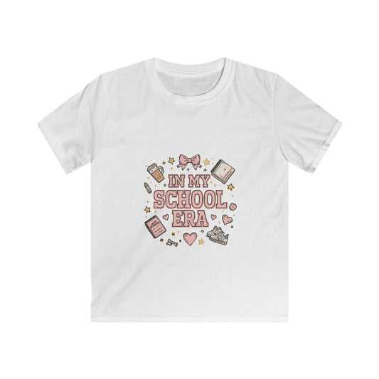 Kids Tee — "In My School Era" Cute Back-to-School Graphic Shirt