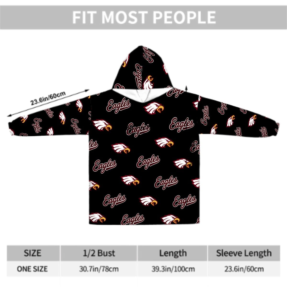 Eagles Adult Blanket Hoodie