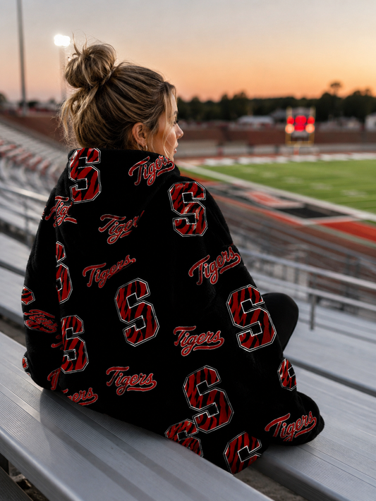 Tigers Adult Blanket Hoodie