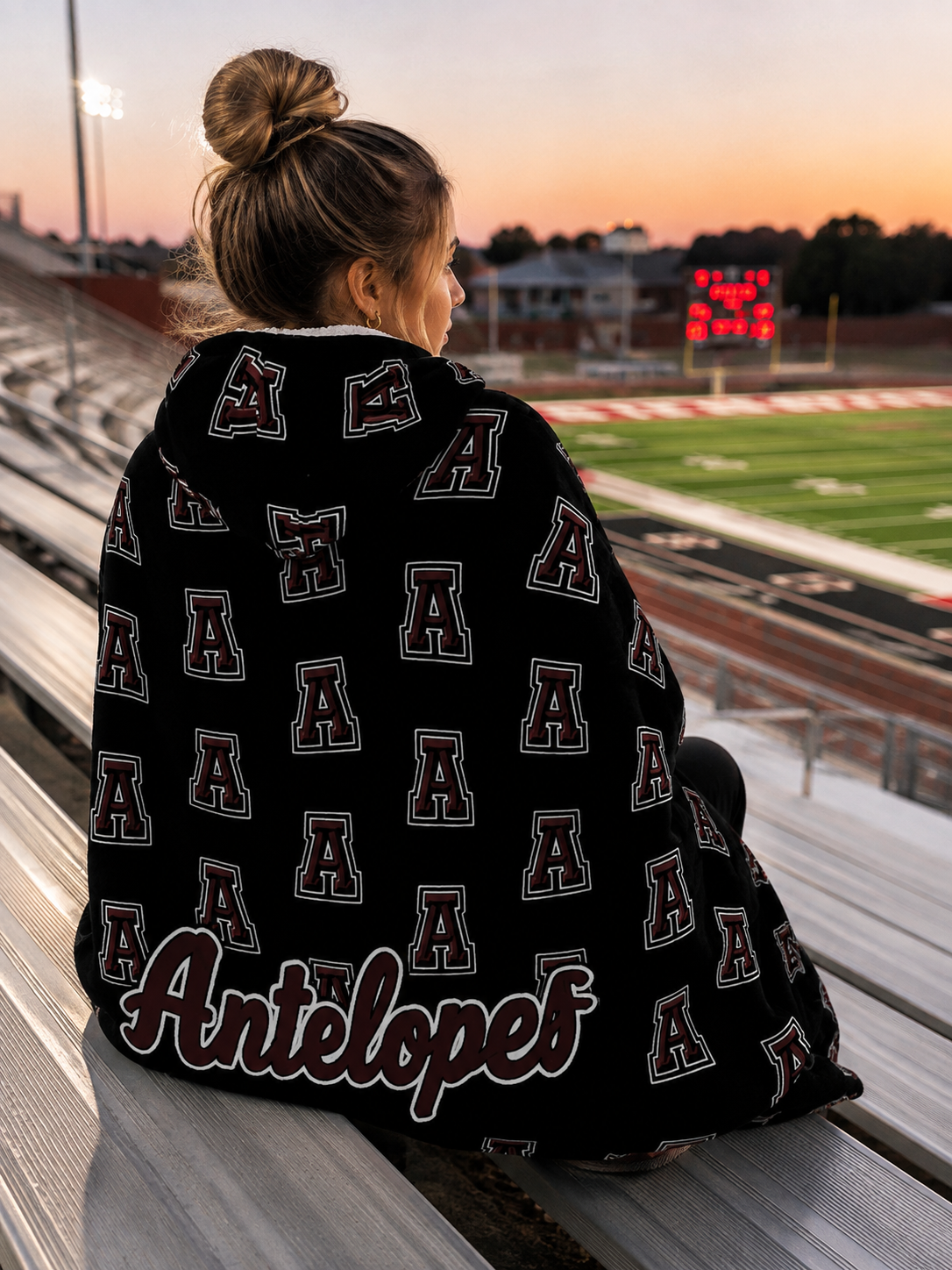 Antelopes Adult Blanket Hoodie