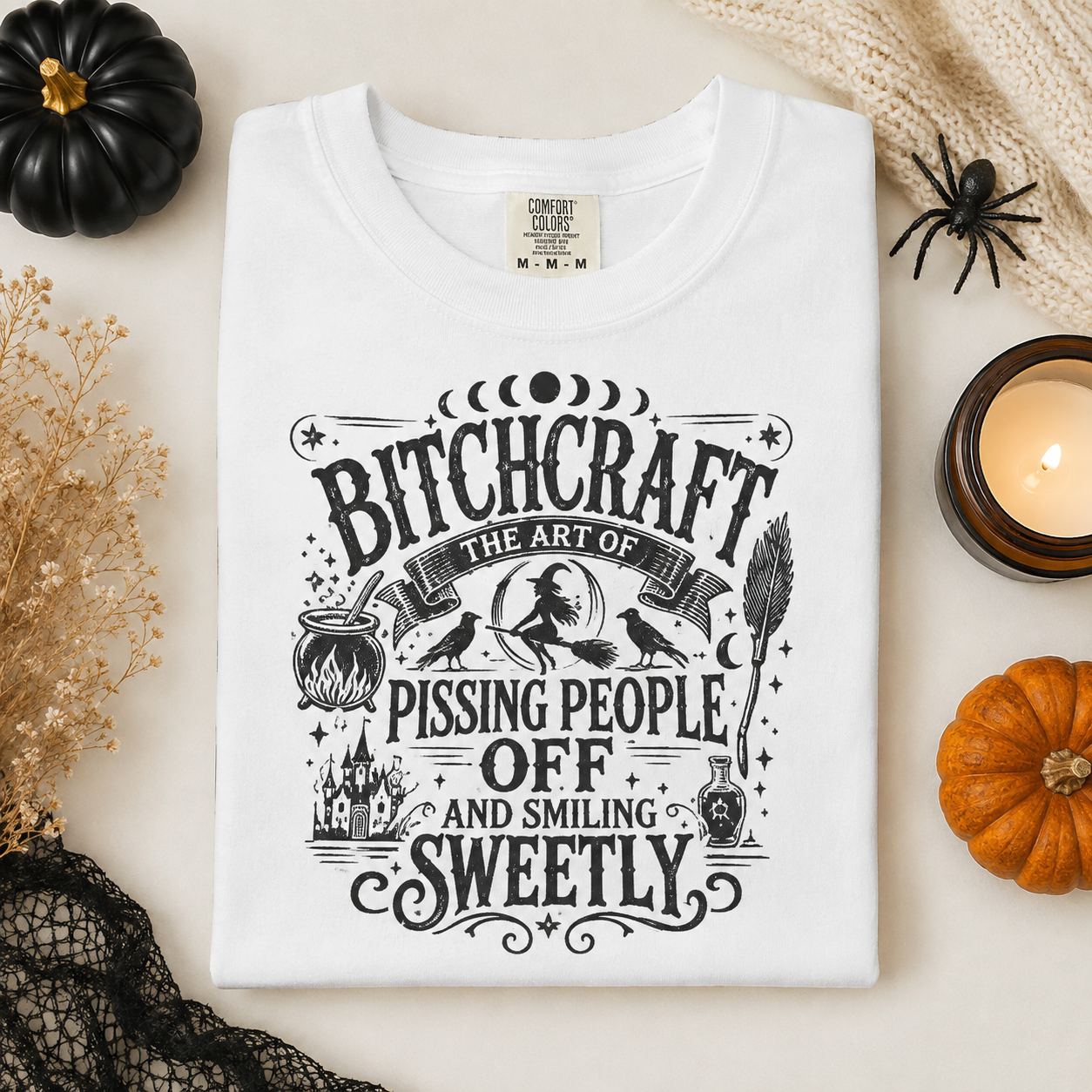 Bitchcraft T‑Shirt — Halloween Graphic Tee