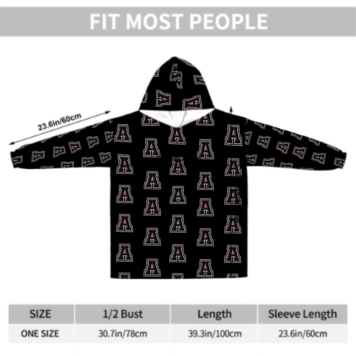 Antelopes Adult Blanket Hoodie